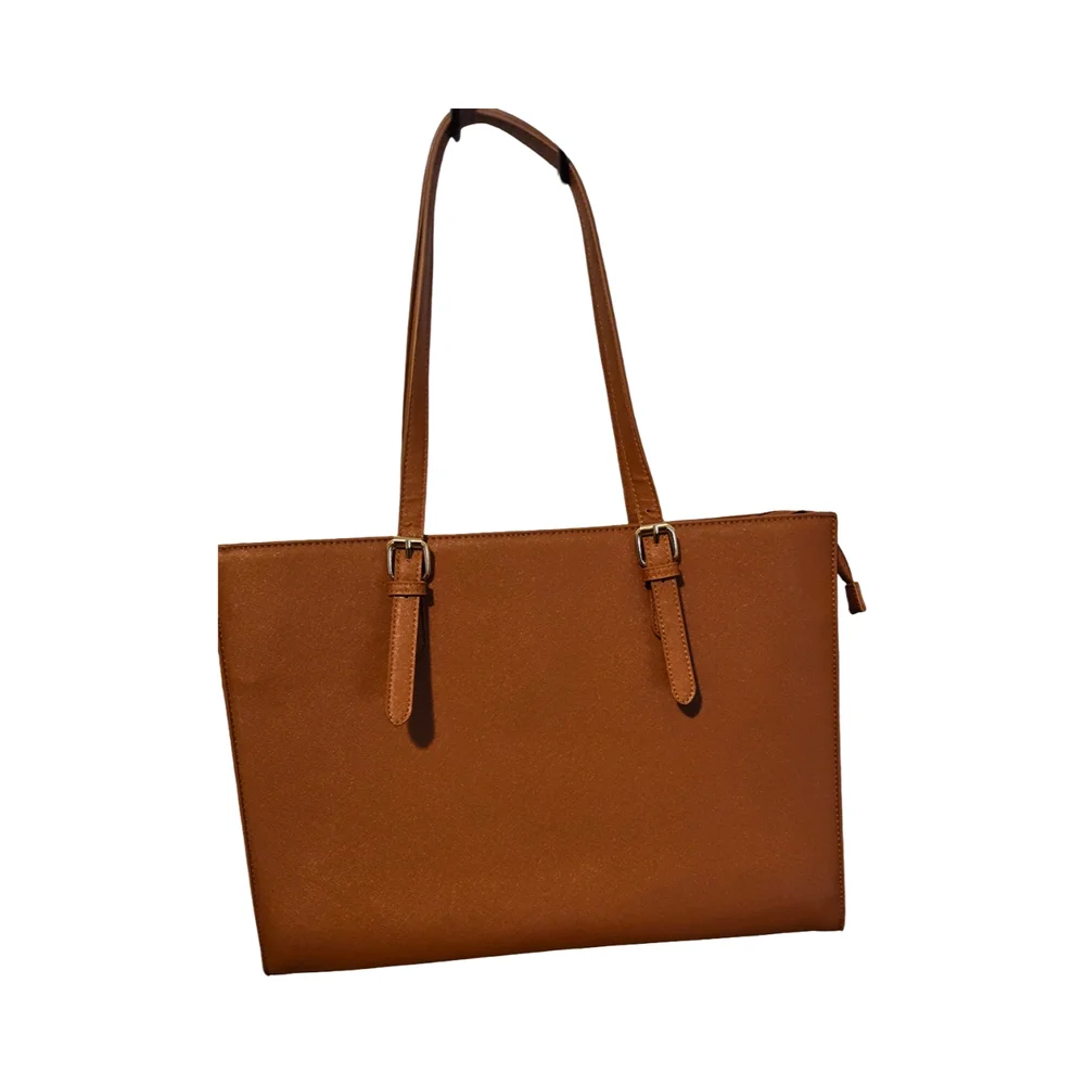 NWOT Brown Laptop Bag with Adjustable and Detachable Strap
